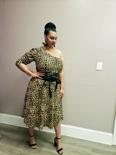 Load image into Gallery viewer, One Armed Leopard Dress
