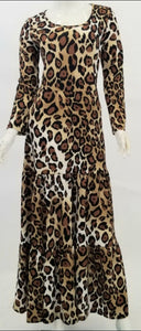 Leopard Tiered dress