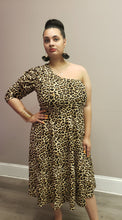 Load image into Gallery viewer, One Armed Leopard Dress
